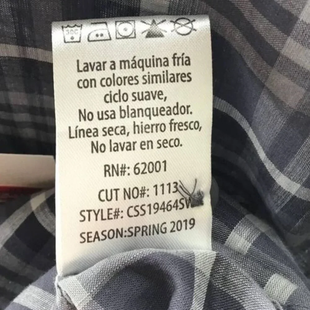Coastaoro Short Sleeve Plaid‎ Shirt XL New